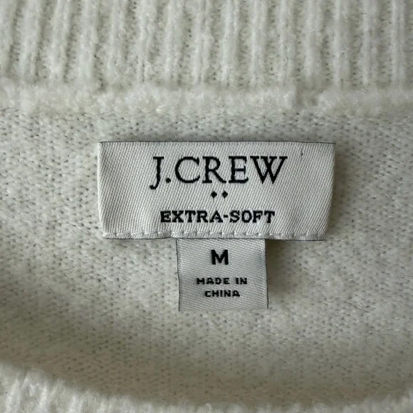 J. Crew Extra Soft Wool Blend Colorblock Crewneck Sweater Women’s Medium - Picture 6 of 9